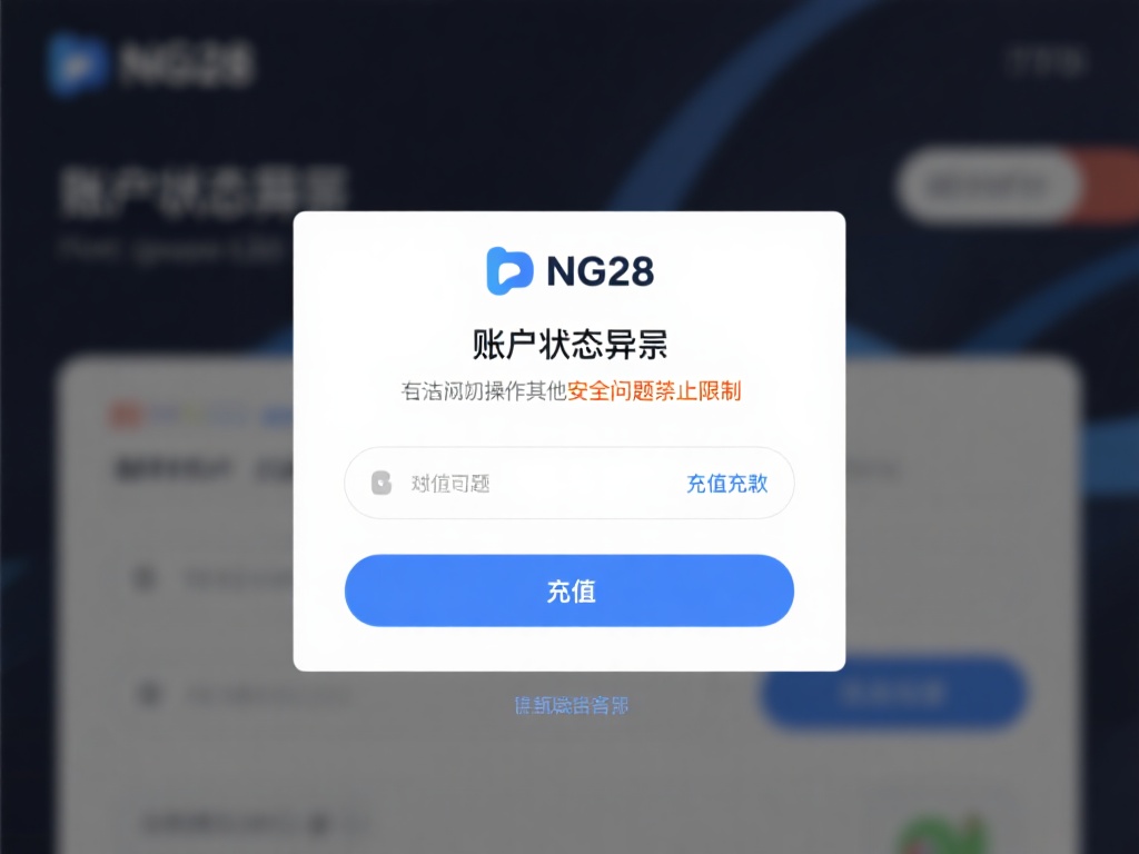 NG28账户充值失败解决方法与注意事项